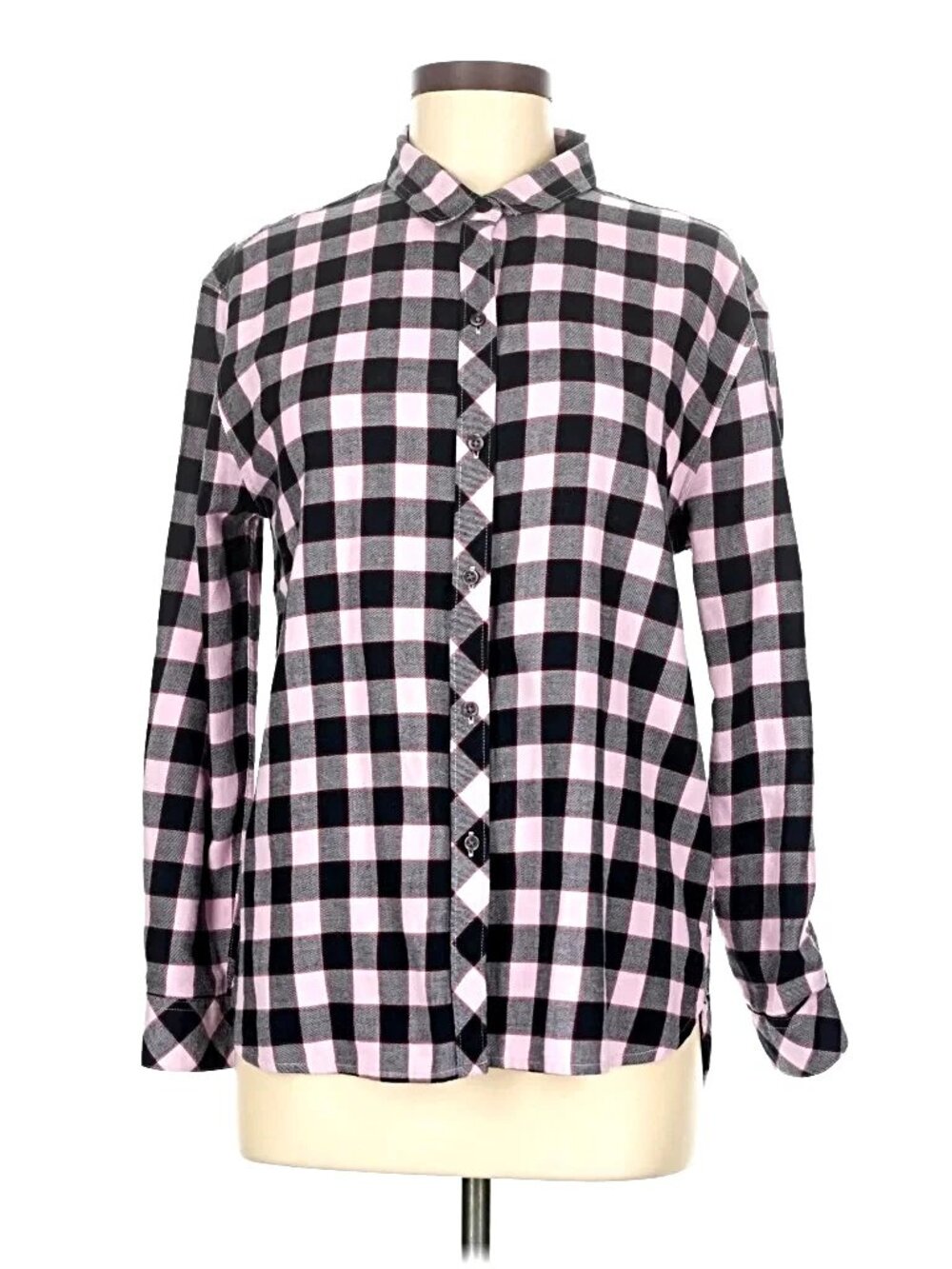 NWOT Barbour Plaid Cotton Button Up Relaxed Long Sleeve Shirt. Size US 6